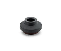Bases for vibration-damping levelling feet